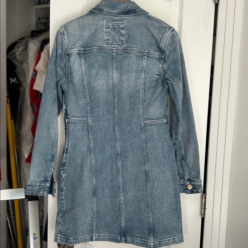 New Michael Kors lace up denim dress - Picture 4 of 13
